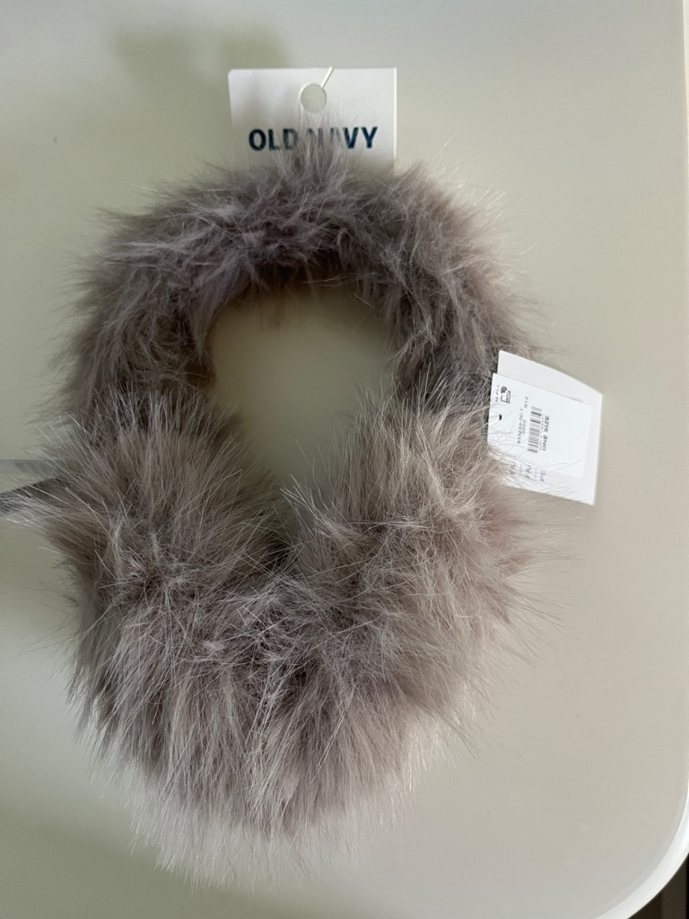 Old Navy Faux Fur Ear Muffs in Taupe